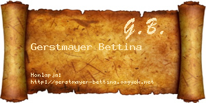 Gerstmayer Bettina névjegykártya