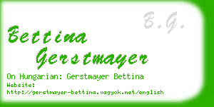 bettina gerstmayer business card